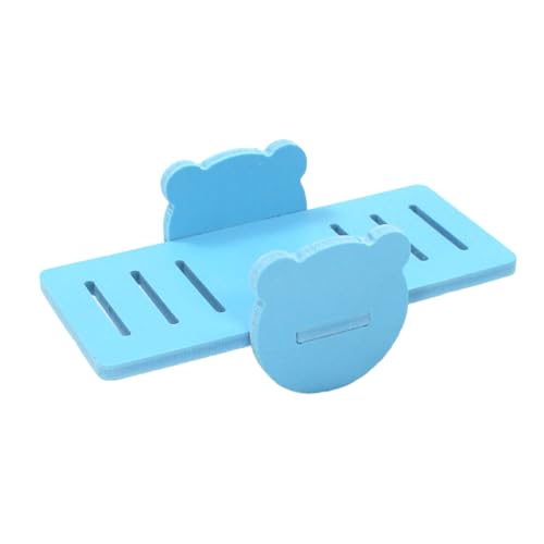 budiniao Hamsterschaukel, Wippe, kleines Spielzeug, Bärendeckleiter, DIY, buntes, hohles Zubehör, interaktive Aktivität für Haustiere, blau budiniao Hamsterschaukel, Wippe, kleines Spielzeug, Bärendeckleiter, DIY, buntes, hohles Zubehör, interaktive Aktivität für Haustiere, blau von budiniao