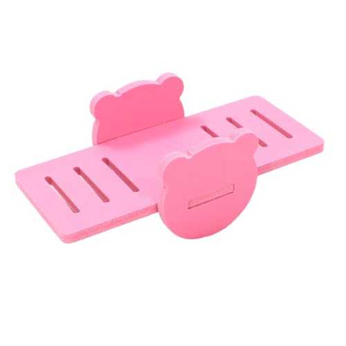 budiniao Hamsterschaukel, Wippe, kleines Spielzeug, Bärendeckleiter, DIY, buntes, hohles Zubehör, interaktive Aktivität für Haustiere, rosa budiniao Hamsterschaukel, Wippe, kleines Spielzeug, Bärendeckleiter, DIY, buntes, hohles Zubehör, interaktive Aktivität für Haustiere, rosa von budiniao