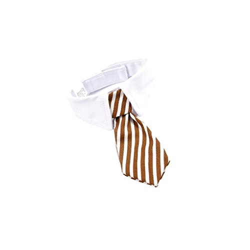 budiniao Haustier Hund Katze Krawatte Prop Pflege Kleidung Ornament Fliegen Dekorationen Katzen Halsbänder Zubehör Verstellbare Halsband Dekoration, Braune weiße Streifen, S31cm budiniao Haustier Hund Katze Krawatte Prop Pflege Kleidung Ornament Fliegen Dekorationen Katzen Halsbänder Zubehör Verstellbare Halsband Dekoration, Braune weiße Streifen, S31cm von budiniao