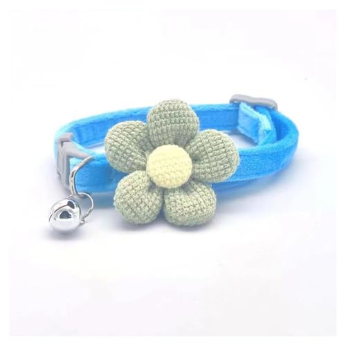 budiniao Hundehalsband Glocke Tier verstellbare Dekoration Halskette Krawatte Locking Lints Wiederverwendbare dekorative abnehmbare Dekoration Sicherheit, Blau von budiniao