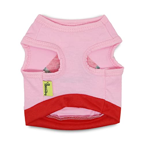 budiniao Kleidung Sommerwesten Wassermelone Buchstabe Freizeit Hoodies Kostüme Rundkragen Bekleidung Haustier Hunde Chihuahua Welpen Bulldogge, Pink Rot, XS von budiniao