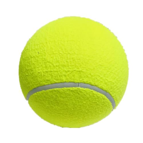 budiniao Langlebiger Tennisball für Haustiere. Spielen Sie Apportieren mit Ihrem Hundebegleiter mit langlebigem interaktivem Tennisball Gummispielzeug für Hunde von budiniao