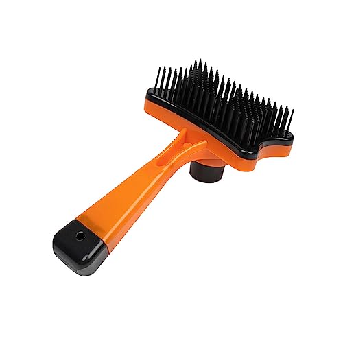 budiniao Pet Hair Comb Groomer Tools Hundebürste Cat Tools Remover Supply Professionelles Zubehör Multifunktionale Produkte, Orange von budiniao