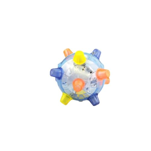 budiniao Pet Jumping Ball Leuchtende Spielzeuge Flash Music Light Balls Entertainment Gaming Supply Outdoor Reisen Farbe zufällig von budiniao