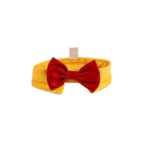 budiniao Pet Neck Fliege Hundehalsbänder Haustierbedarf Dekore Kleid schmücken Prop Pflegezubehör Schönes verstellbares Hundehalsband, Gelb Rot, S budiniao Pet Neck Fliege Hundehalsbänder Haustierbedarf Dekore Kleid schmücken Prop Pflegezubehör Schönes verstellbares Hundehalsband, Gelb Rot, S von budiniao