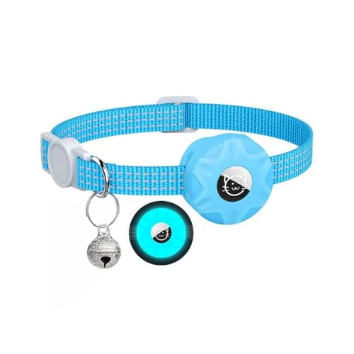 budiniao Reflektierende Streifen Pet Halsband Small Animal Positioner Choker Wasserdichter stoßfester Halskettenersatz für Airtag, Blau budiniao Reflektierende Streifen Pet Halsband Small Animal Positioner Choker Wasserdichter stoßfester Halskettenersatz für Airtag, Blau von budiniao