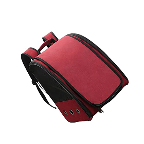 budiniao Tragbare Umhängetasche – perfekte Lösung für Vogelliebhaber, unterwegs, verstellbare Schultergurte, Vogeltransporttasche, Rot von budiniao