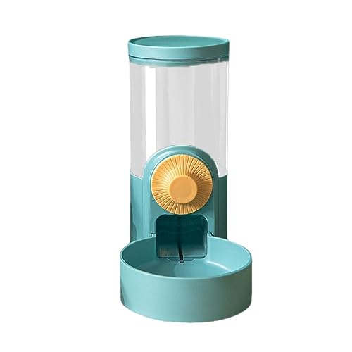 budiniao Wasserspender Set – praktische und problemlose Fütterungslösung, PP Tierfutter Wasserspender, automatischer Schwerkraft Futterspender, Blumengrüner Futterspender von budiniao