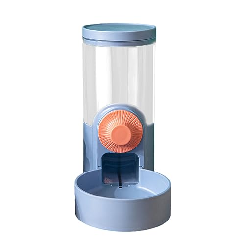 budiniao Wasserspender Set – praktische und problemlose Fütterungslösung, PP Tierfutter Wasserspender, automatischer Schwerkraft Futterspender, Haze Blue Feeder von budiniao