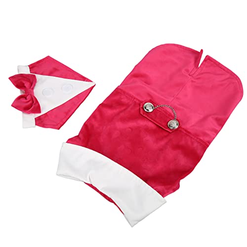 Hund Jumpsuit Kostüm, Formale Haustier Kleidung Klettverschluss Befestigung Nette Rote Rose mit Fliege für Party (M) von buhb