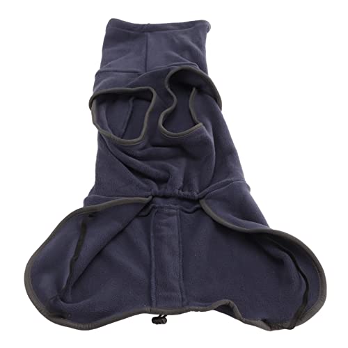BAEB Winter-Hundemantel mit Offenem Schritt, Verdickendes Design, Elastische Beinbänder, Marineblau, Einfach zu Tragen, Warmer Hundemantel für die Saison (L) von buhb