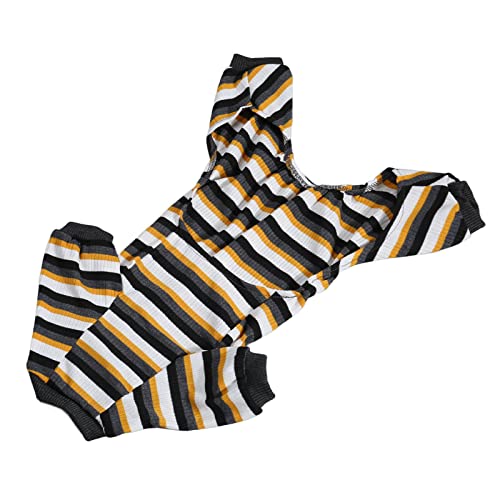 buhb Welpen-Nachtwäsche, Dehnbarer, 4-beiniger, Hautfreundlicher Hunde-Pyjama, Maschinenwaschbar, Leicht für Kaltes Wetter (XS) von buhb