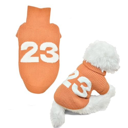 Haustierkleidung, Hundekleidung, leuchtet im Dunkeln, Orange, Größe M von bulingbuling