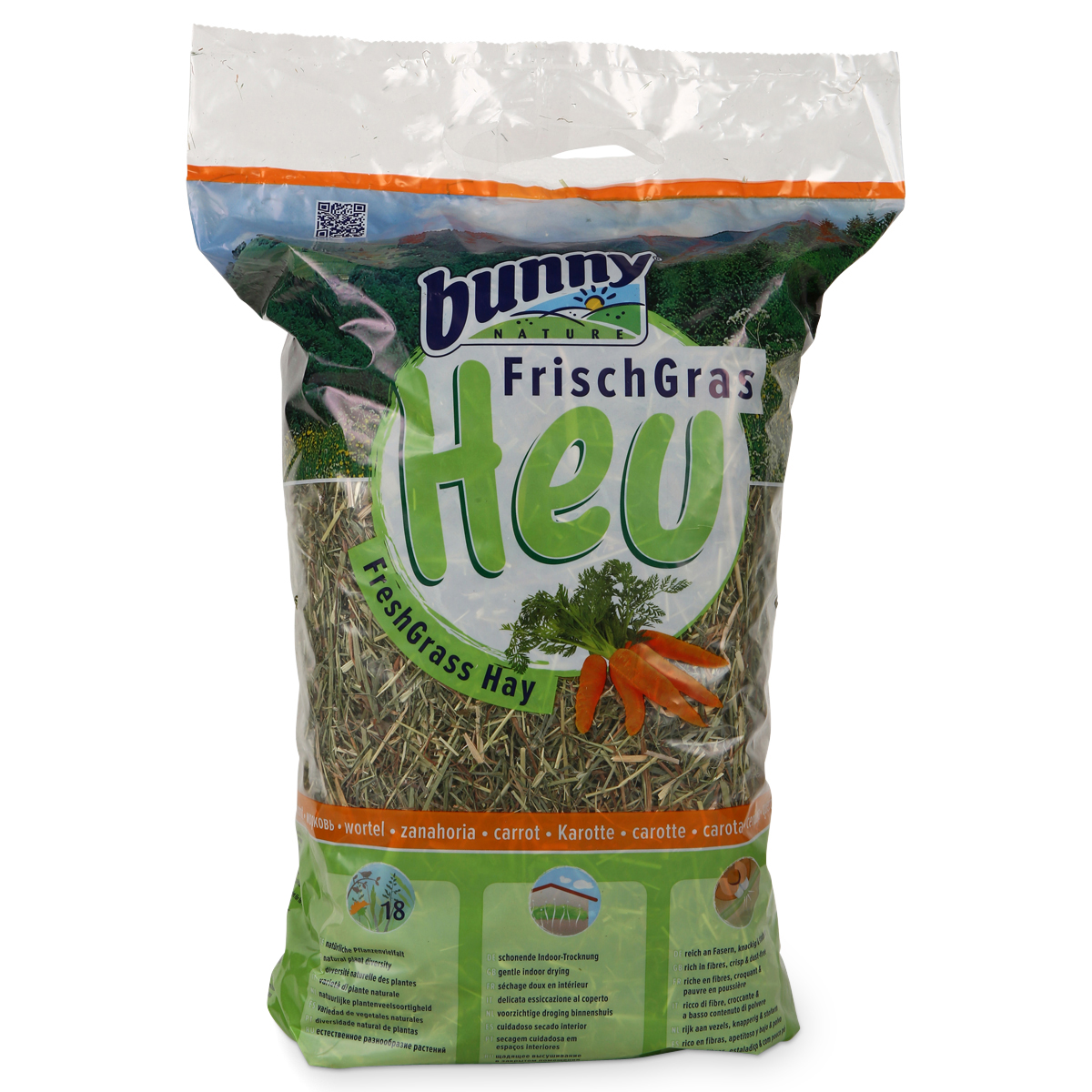 Bunny Allgäuer FrischGras Heu mit Karotte 500g Bunny Allgäuer FrischGras Heu mit Karotte 500g von bunny