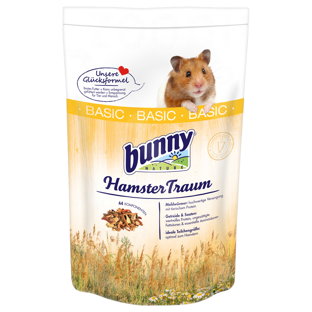 Bunny HamsterTraum BASIC - 2 x 600 g von bunnyNature