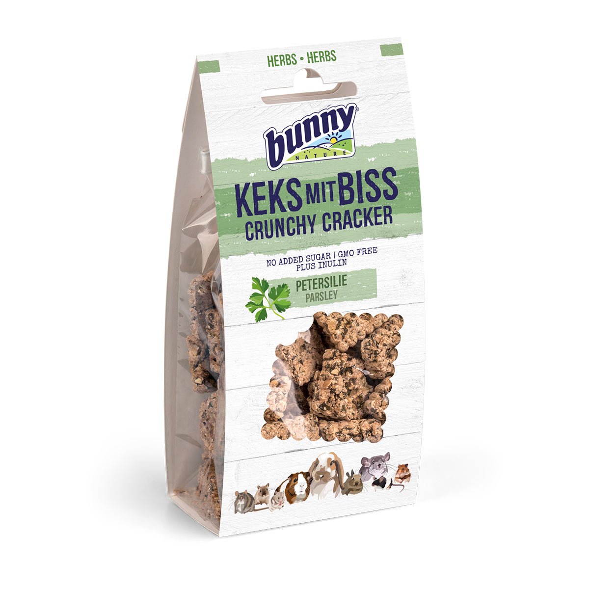 Bunny Keks mit Biss für Kleintiere Petersilie 50g von bunny