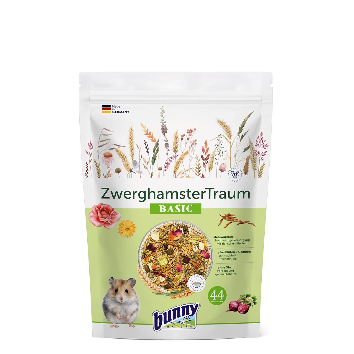 Bunny ZwerghamsterTraum Basic 2x600g von bunny