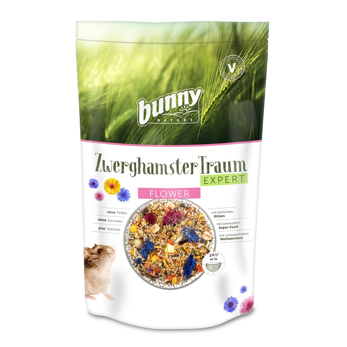 Bunny ZwerghamsterTraum EXPERT Flower 3x500g von bunny