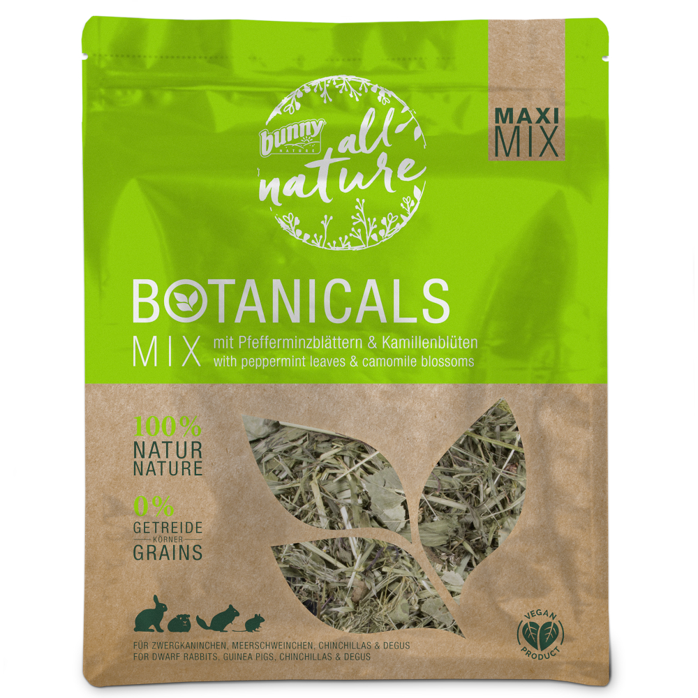 Bunny All Nature Botanicals Maxi Mix Pfefferminzblätter & Kamillenblüten - Sparpaket: 3 x 400 g Bunny All Nature Botanicals Maxi Mix Pfefferminzblätter & Kamillenblüten - Sparpaket: 3 x 400 g von bunnyNature