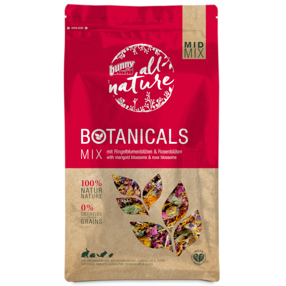 Bunny All Nature Botanicals Mid Mix Ringelblumenblüten & Rosenblüten - Sparpaket: 3 x 130 g Bunny All Nature Botanicals Mid Mix Ringelblumenblüten & Rosenblüten - Sparpaket: 3 x 130 g von bunnyNature