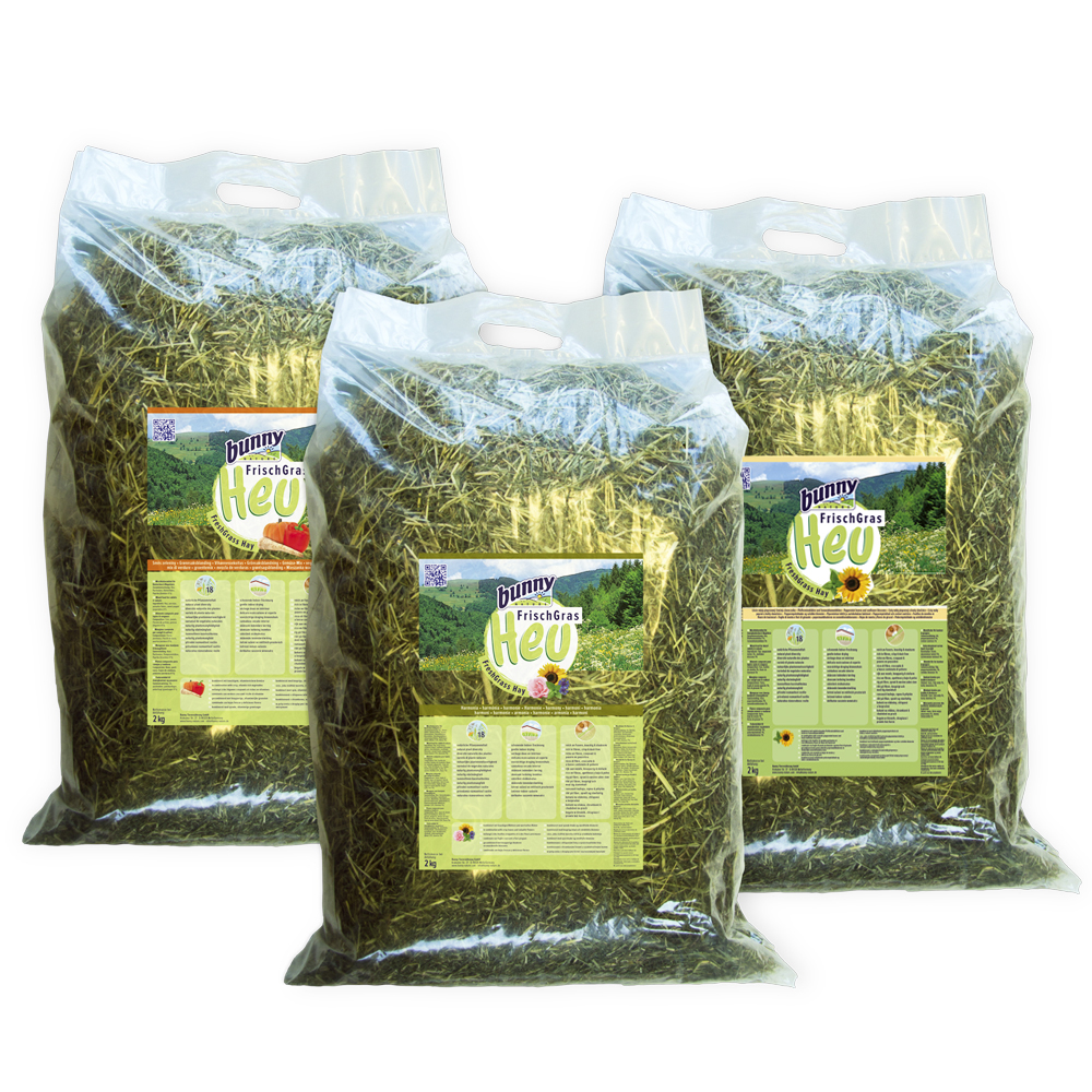 Bunny FrischGras Heu Special Edition - Winterpaket 3 x 2 kg Bunny FrischGras Heu Special Edition - Winterpaket 3 x 2 kg von bunnyNature