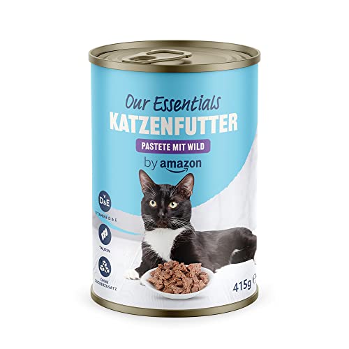 by Amazon Katzen Nassfutter, Pastete mit Wild, 415g, 1er-Pack von by Amazon