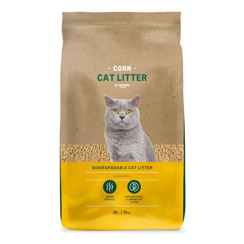 by Amazon Klumpende Mais Katzenstreu, Unparfümiert, 25L (1er-Pack) von by Amazon