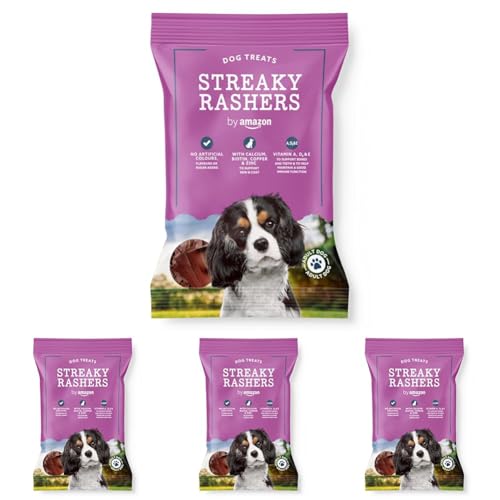 by Amazon - Streaky Rashers Hundesnack 85g (Packung mit 4) von by Amazon