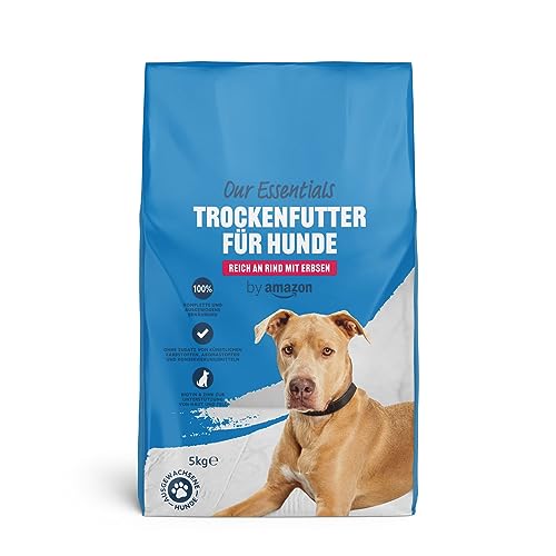 by Amazon Trockenfutter für Hunde,Reich an Rindfleisch mit Erbsen, 5kg von by Amazon