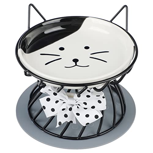 byepica Keramik Erhöhter Katzennapf - Runder Kätzchen-Napf mit Anti-Rutsch-Matte byepica Keramik Erhöhter Katzennapf - Runder Kätzchen-Napf mit Anti-Rutsch-Matte von byepica