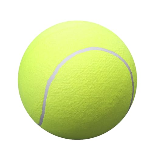 Hundespielzeugball, 24,1 cm, Gummi, Sport-Tennisball mit nicht scheuernder Filzbeschichtung, geeignet für Haustierspielplatz-Tennisbälle, tragbares Outdoor-Hundespielzeug, Tennisballspiele für von caits