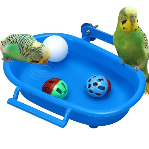 Vogeltränke für Käfig mit 3 Kugelspielzeugen Vogelspielzeug Vogelwasserschale Wellensittich Badewanne Vogelfutter Futterspender Duschwanne Papageien Badewannen Wellensittich Spielzeug Zubehör für Vogeltränke für Käfig mit 3 Kugelspielzeugen Vogelspielzeug Vogelwasserschale Wellensittich Badewanne Vogelfutter Futterspender Duschwanne Papageien Badewannen Wellensittich Spielzeug Zubehör für von cakefly