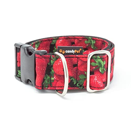 Candy Pet Hundehalsband, Motiv: Erdbeeren von candyPet