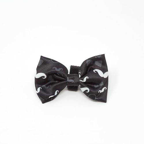 candyPet®- Bow Tie / Bow Tie - Velcro fastener - Bow tie or bow tie for collar or harness - Matching Harness, collar and lead, MUSTACHE von candyPet