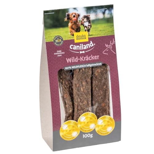 Caniland Wild-Kräcker, 100% Streifen vom Wild, Hundeleckerli, getreidefrei Caniland Wild-Kräcker, 100% Streifen vom Wild, Hundeleckerli, getreidefrei von caniland