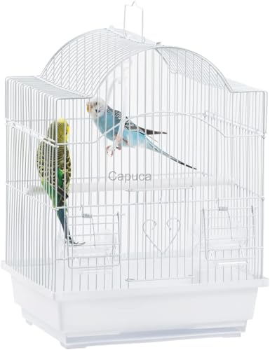 Capuca Kleiner Vogelkäfig, leicht, Starter-Set für kleine Vögel, mit Vogelkäfigen und Zubehör, ideal für Sittiche, Sittiche, Papageien, Finken, Kanarienvögel, herausnehmbare Kunststoffwanne inkl Capuca Kleiner Vogelkäfig, leicht, Starter-Set für kleine Vögel, mit Vogelkäfigen und Zubehör, ideal für Sittiche, Sittiche, Papageien, Finken, Kanarienvögel, herausnehmbare Kunststoffwanne inkl von capuca