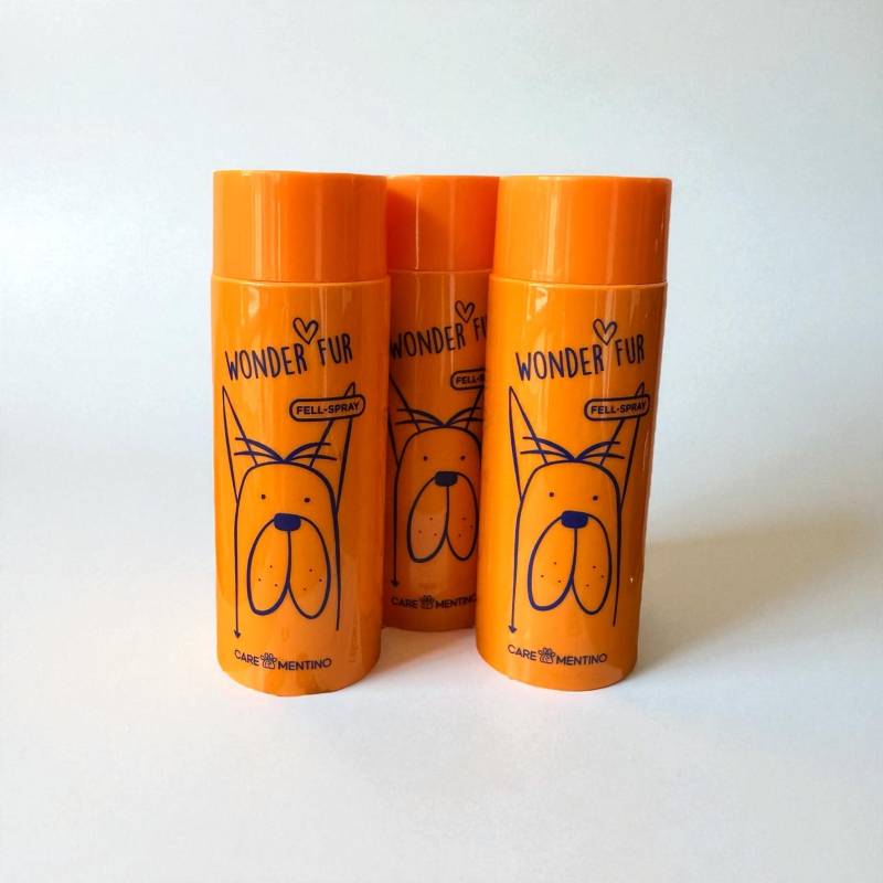 3x Nachfüllkonzentrat Fellspray Hund – Wonder Fur nachhaltig & sparsam, Hundefellspray Nachfüllkonzentrat von carementino