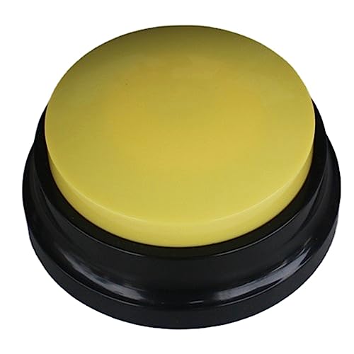 casstaly 4 x Haustier-Soundbox, aufzeichnbar, Sprechknopf, Sprachrekorder, Sprechspielzeug, Haustier-Trainingswerkzeug, Quetschbox, Spieluhr, Gelb casstaly 4 x Haustier-Soundbox, aufzeichnbar, Sprechknopf, Sprachrekorder, Sprechspielzeug, Haustier-Trainingswerkzeug, Quetschbox, Spieluhr, Gelb von casstaly