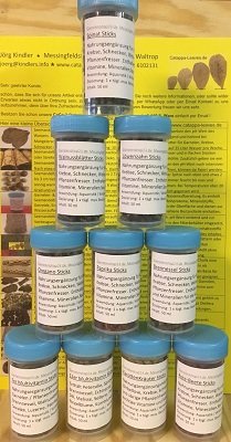 catappa-leaves Garnelenfutter 10x100ml in praktischer Schraubdose (Brennnessel, Karotte, Löwenzahn, Oregano, Paprika, Rote Beete, Spinat, Walnuss, 7er und 12er Multivitamin) (alle 10 Sorten) von catappa-leaves