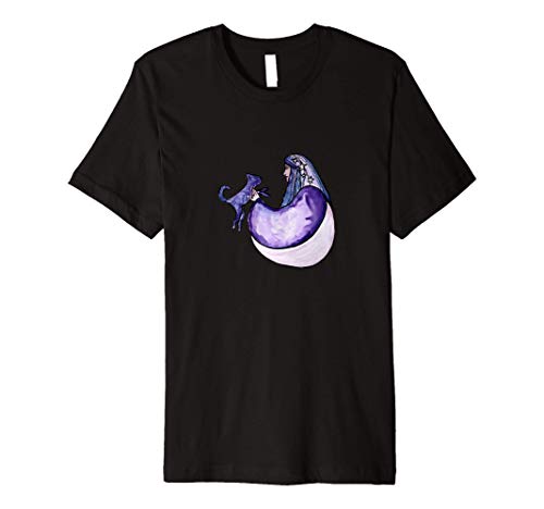 Cat Witch cute kitty cat people Premium T-Shirt von CAT