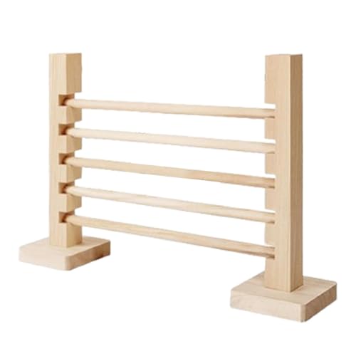 catgol Kaninchen-Sprungstange, Holzspielzeug, verstellbare Höhe, für Haustier-Hasen, Springtraining, Innen- und Außenbereich, interaktive Hürde von catgol