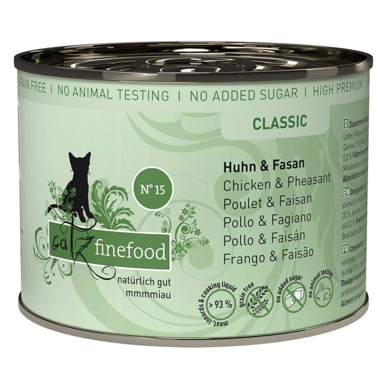 Sparpaket catz finefood 12 x 200 g - Huhn & Fasan von Catz Finefood