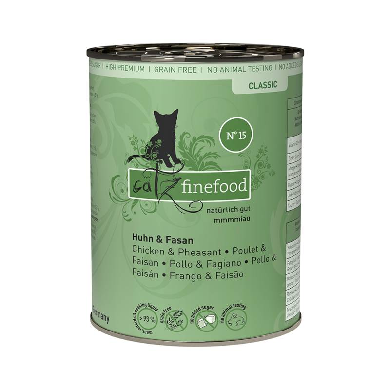 Sparpaket catz finefood 12 x 400 g - Huhn & Fasan von Catz Finefood