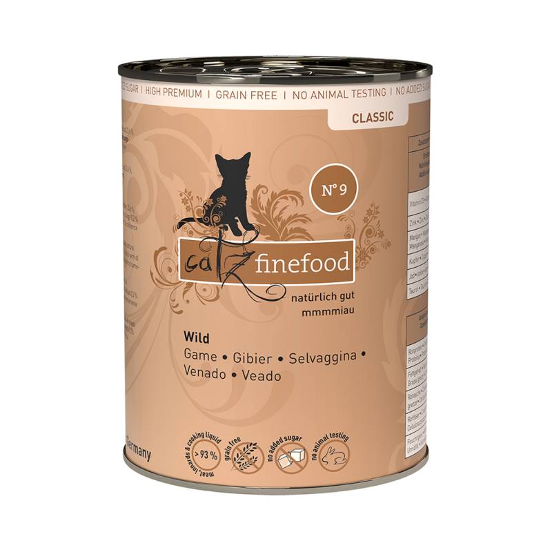 Sparpaket catz finefood 12 x 400 g - Wild von Catz Finefood