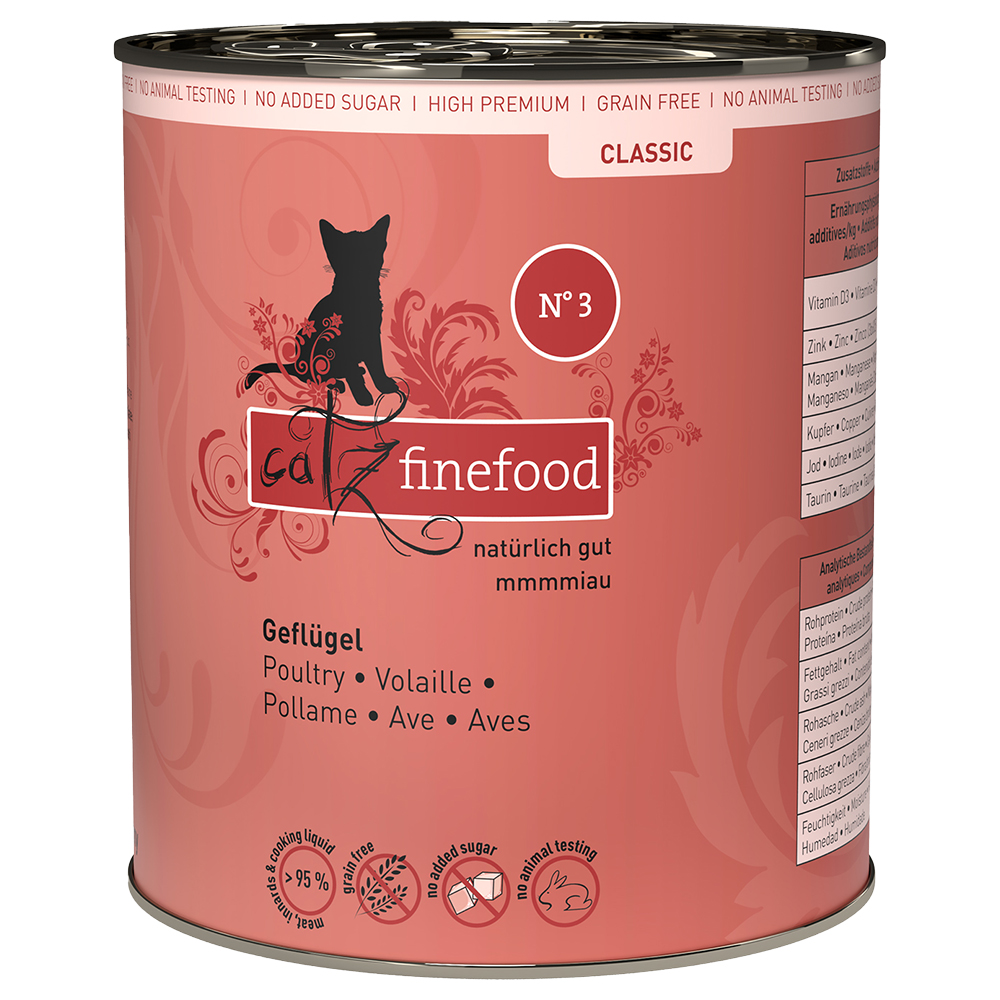 Sparpaket catz finefood 12 x 800 g - Geflügel von Catz Finefood