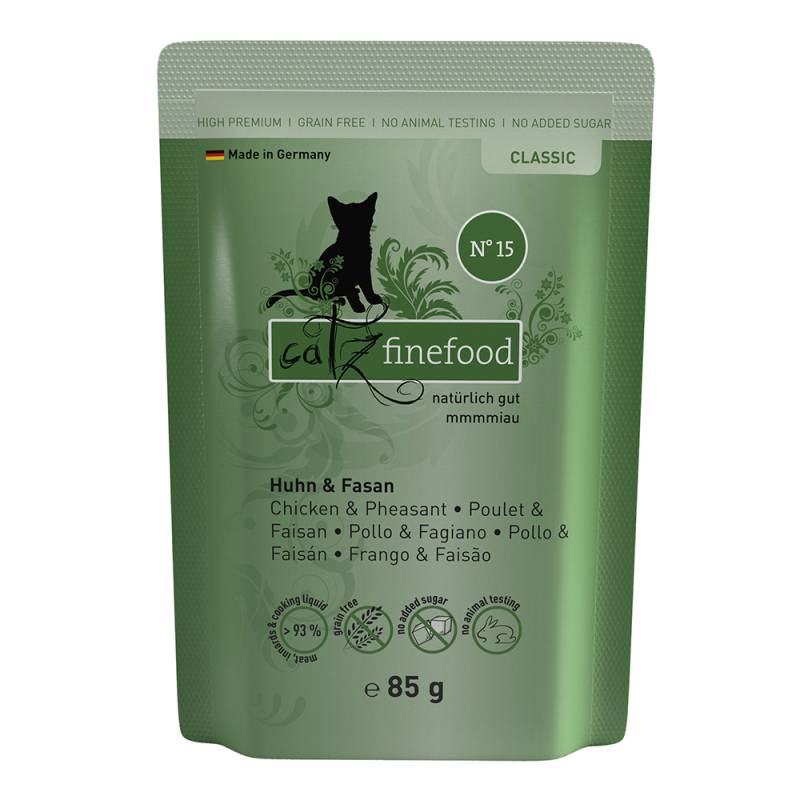 Sparpaket catz finefood 16 x 85 g - Huhn & Fasan von Catz Finefood