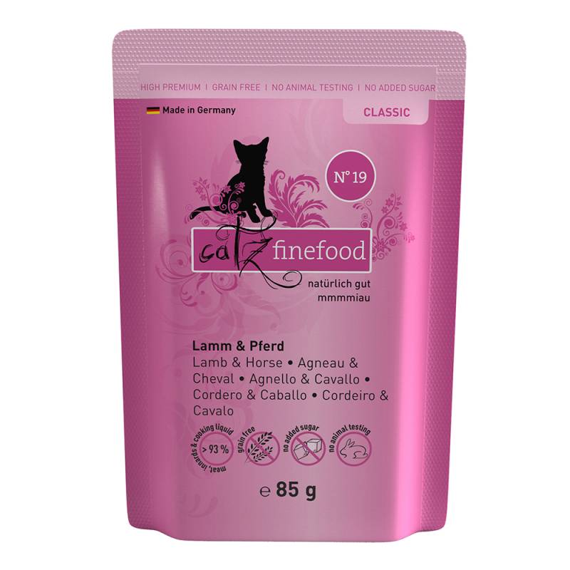 Sparpaket catz finefood 16 x 85 g - Lamm & Pferd von Catz Finefood