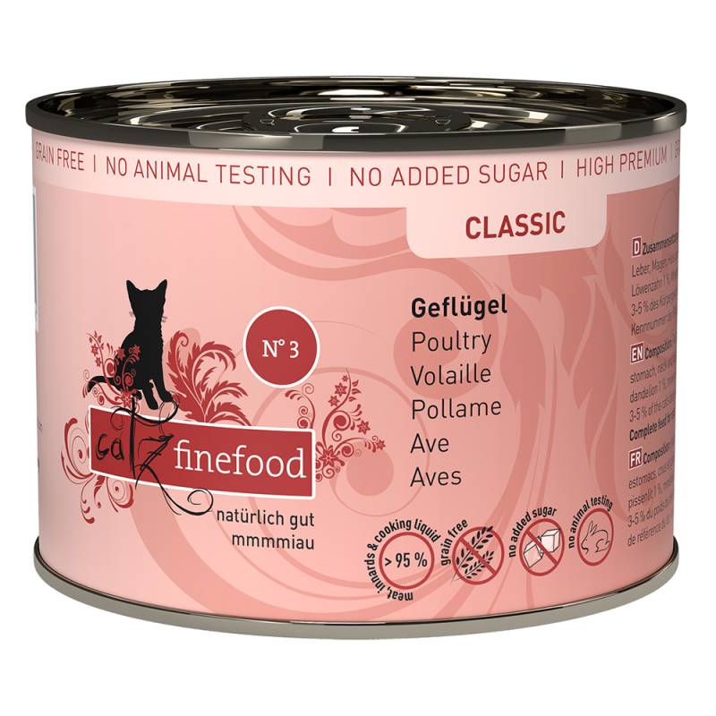 Lot catz finefood 24 x 200 g pour chat - Geflügel von Catz Finefood