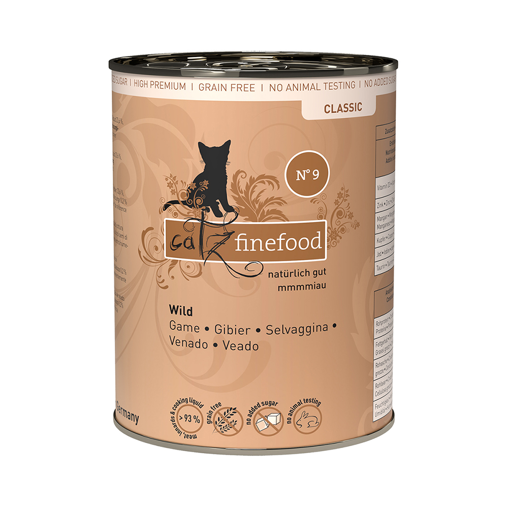 Sparpaket catz finefood 24 x 400 g - Wild Sparpaket catz finefood 24 x 400 g - Wild von Catz Finefood