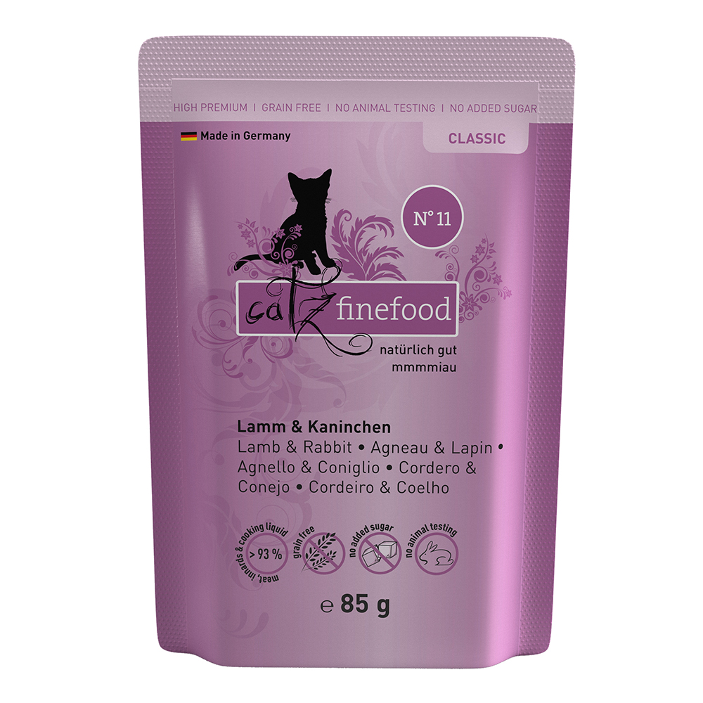 catz finefood 8 x 85 g - Lamm & Kaninchen von Catz Finefood